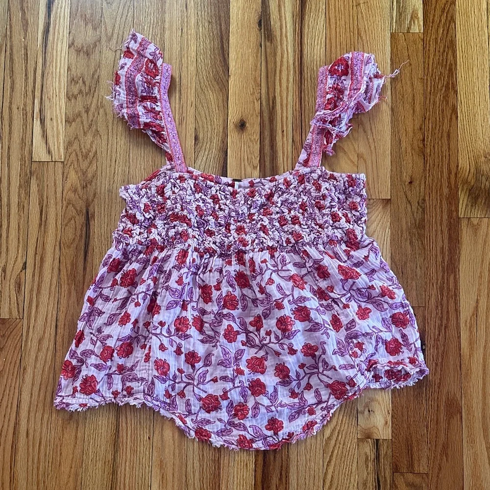 Free People Cotton Nala Floral Babydoll Tank - Picture 4 of 13